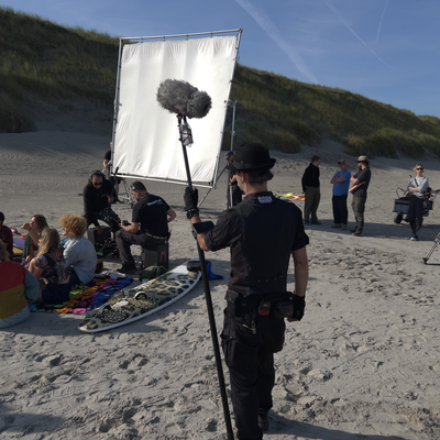 Film-Produktion für „Verhängnisvolle Leidenschaft“ am Strand von Norderney 2024