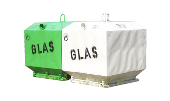 Altglascontainer am Leuchtturm
