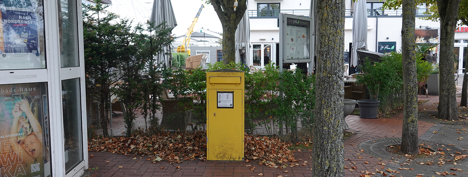 Briefkasten an der Park-Apotheke auf Norderney 