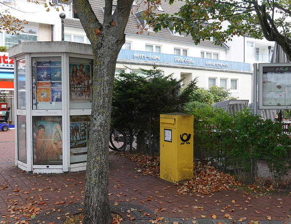 Briefkasten an der Park-Apotheke auf Norderney 