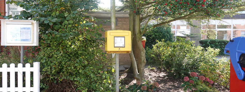 Briefkasten am Michels Hotel Hanseatic