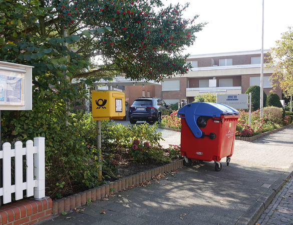 Briefkasten am Michels Hotel Hanseatic
