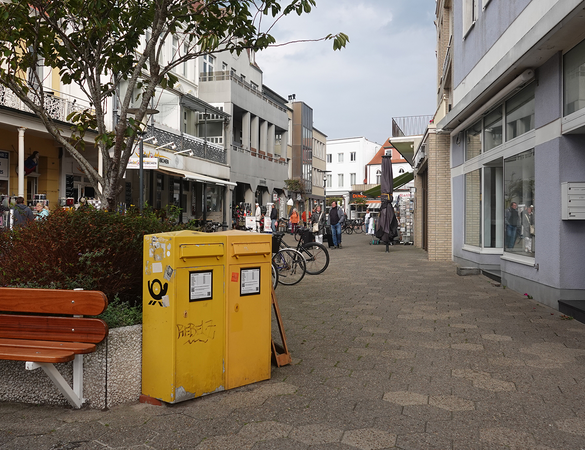 Briefkasten in der Fußgängerzone von Norderney