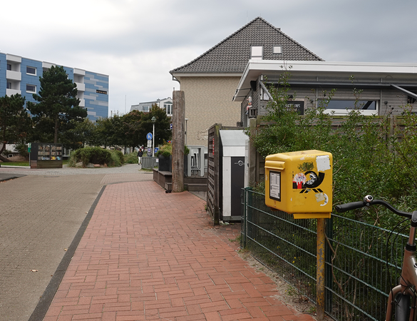 Briefkasten am Onnen-Visser-Platz auf Norderney