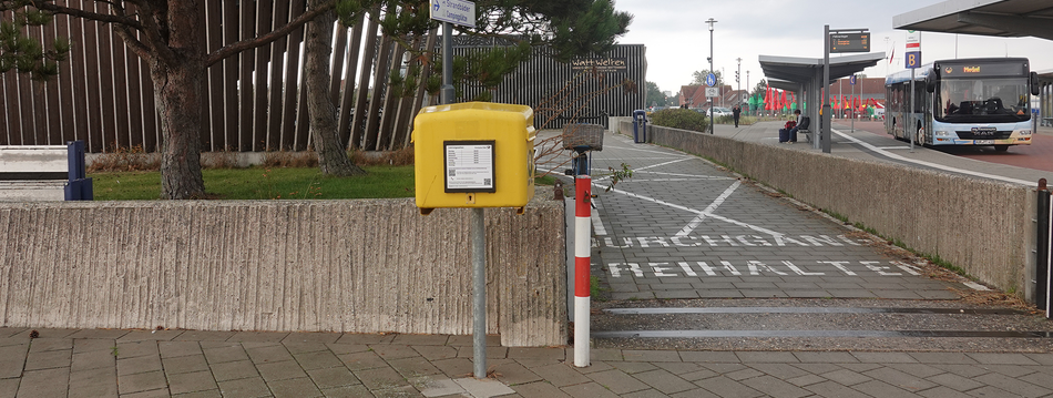 Briefkasten am Hafen Norderney