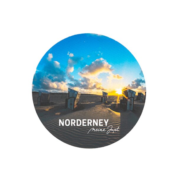 "Norderney meine Insel"- Mousepad | Strandkorb